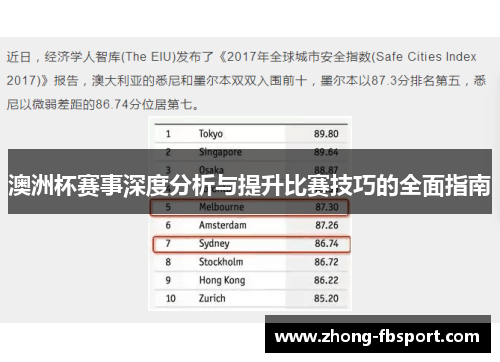 澳洲杯赛事深度分析与提升比赛技巧的全面指南