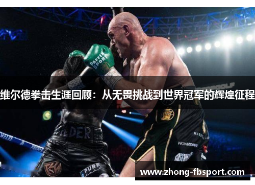 维尔德拳击生涯回顾：从无畏挑战到世界冠军的辉煌征程